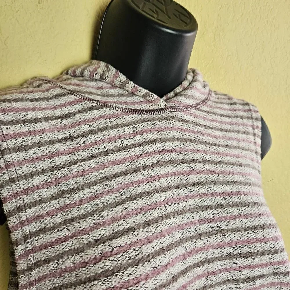 Free People Sleeveless French Terry Hooded Sweater